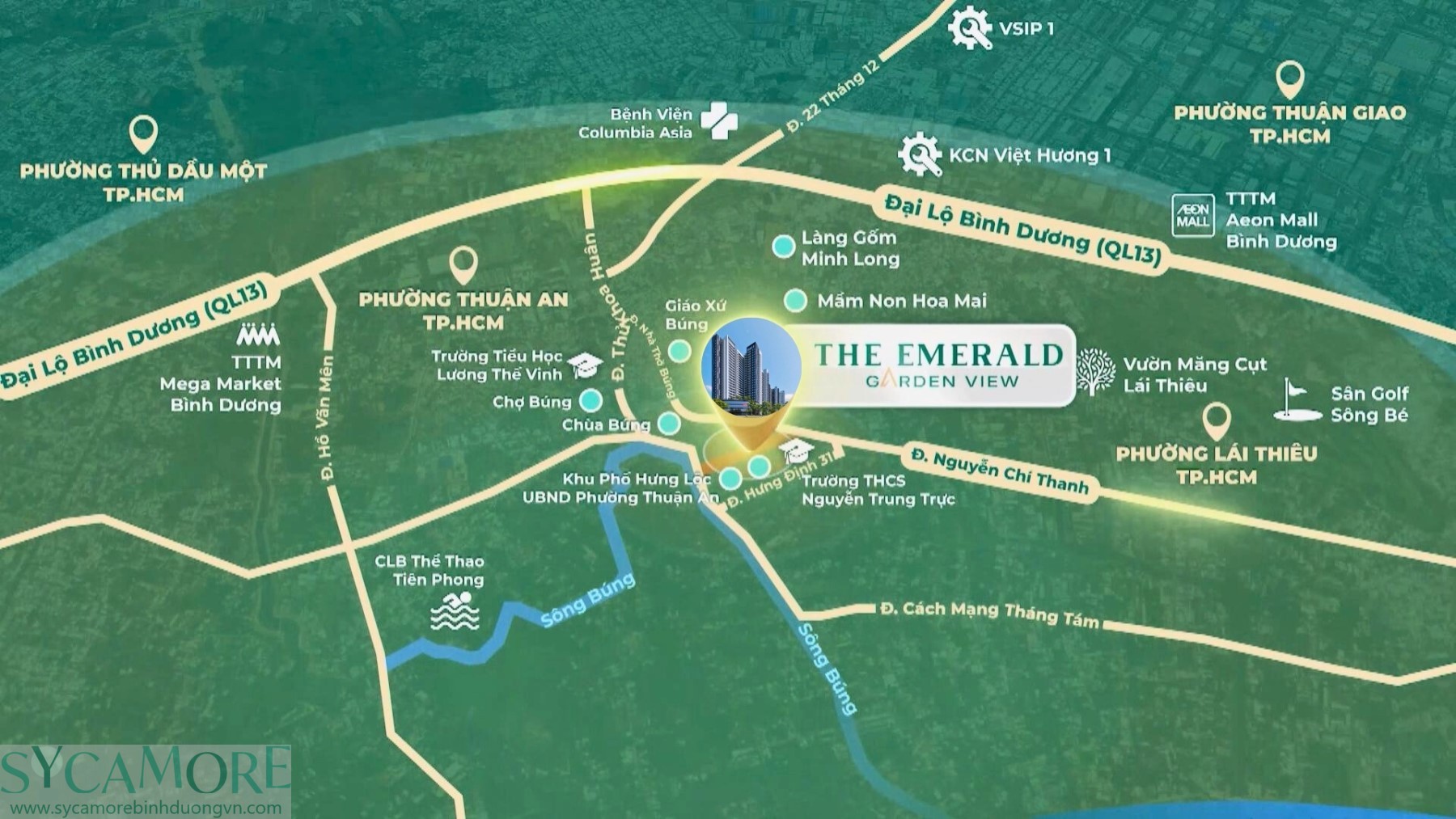 Vị Trí The Emerald Garden View