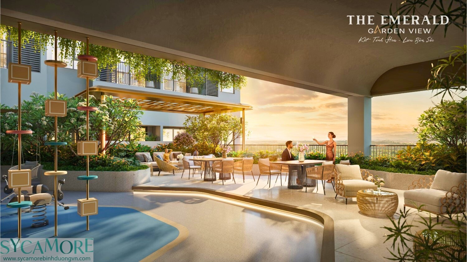 Khu Thư Giãn Tầng 4 The Emerald Garden View